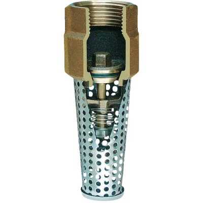 Simmons 1-1/4 In. Silicon Bronze Foot Valve, Lead Free